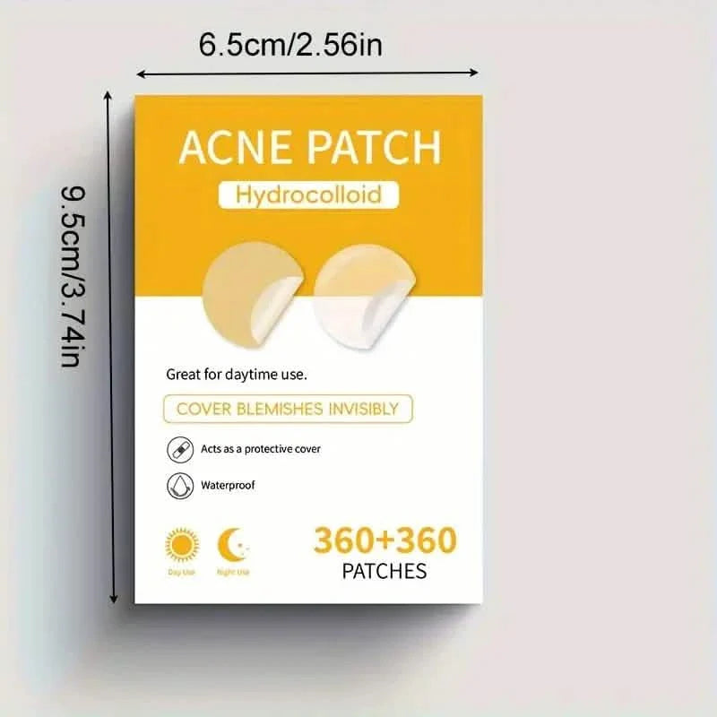 720 Count Hydrocolloid Acne Patches, Blemishes Pimples Covering Patch