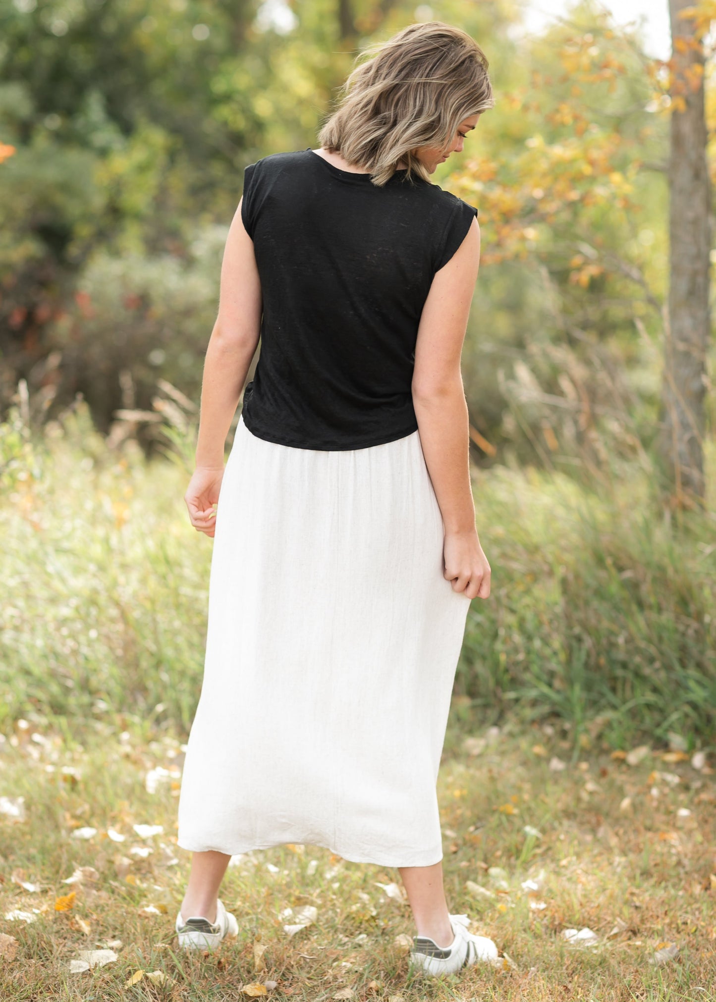 Essential Slub Cotton Cap Sleeve Top