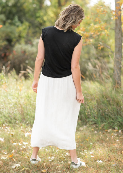Essential Slub Cotton Cap Sleeve Top