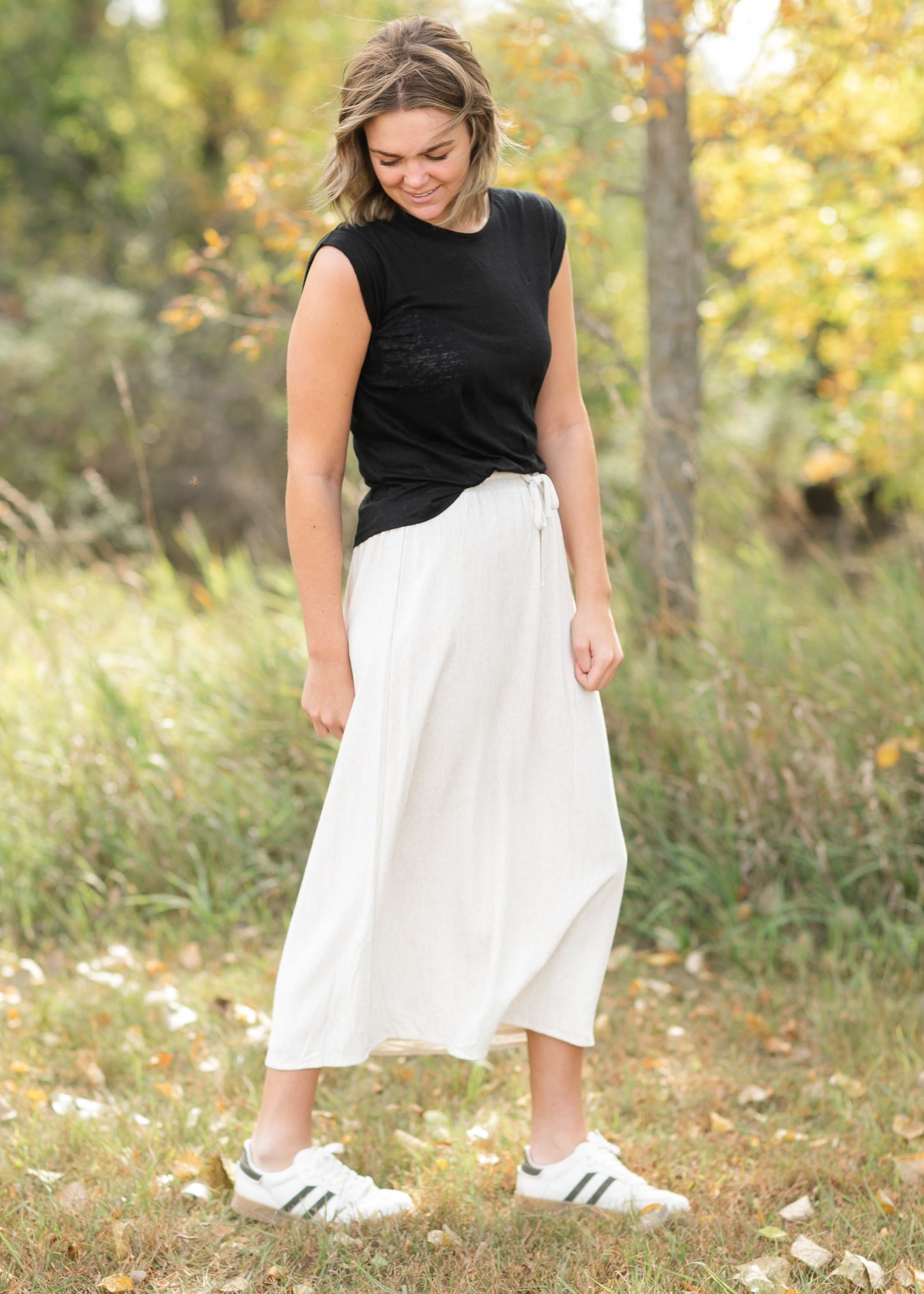 Essential Slub Cotton Cap Sleeve Top